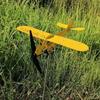 Metal 3D Windmill Wind Direction Compass Airplane Weathervane Garden Decoration Weather Vane