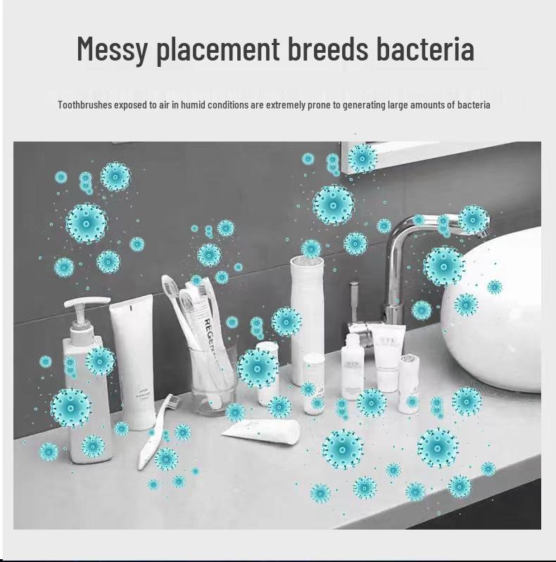 Многофункциональный УФ-держатель для зубных щеток и выдавливатель зубной пасты