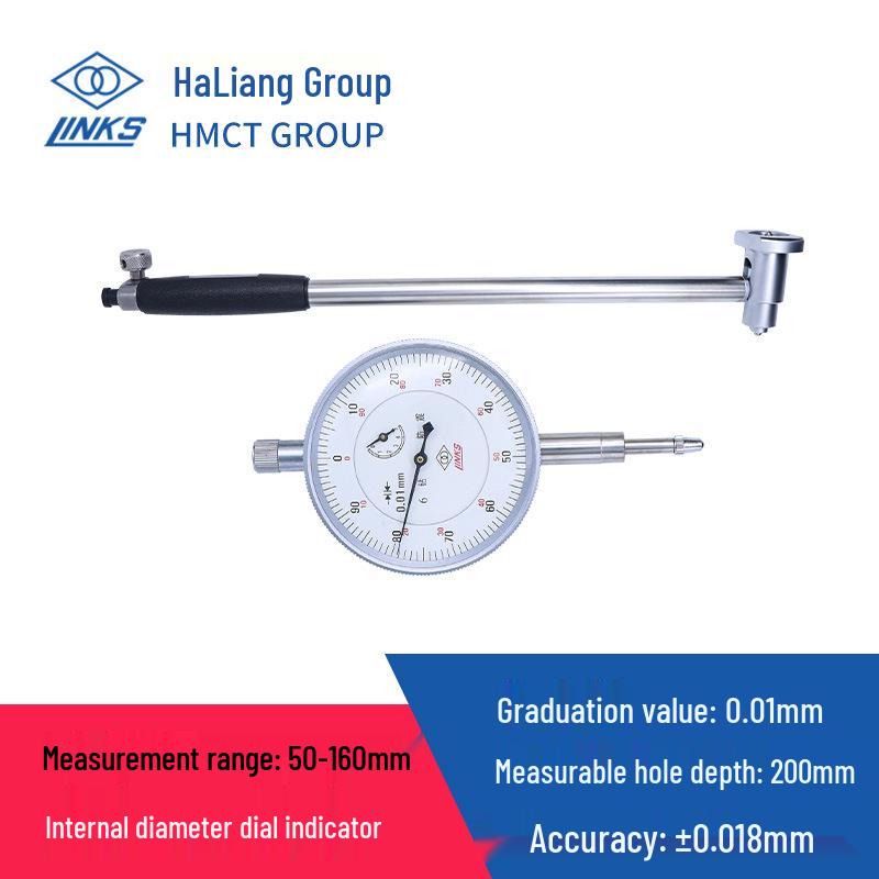Haolang Shockproof Dial Indicator 18-35mm with Probe, Grade 1 Cylinder Bore Measurement Tool.