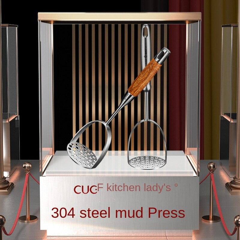 1 шт. 304 Нержавеющая сталь Картофельное пюре Артефакт Кухонный давилка Детская пищевая добавка Машер