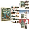 National Parks Christmas Countdown Calendar With Nature Theme For Family And Friends Celebration