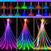 305 LED Smart App Christmas Decorations Star String Lights 9X3M LED Waterfall Tree Lights Christmas Waterfall Garland Light
