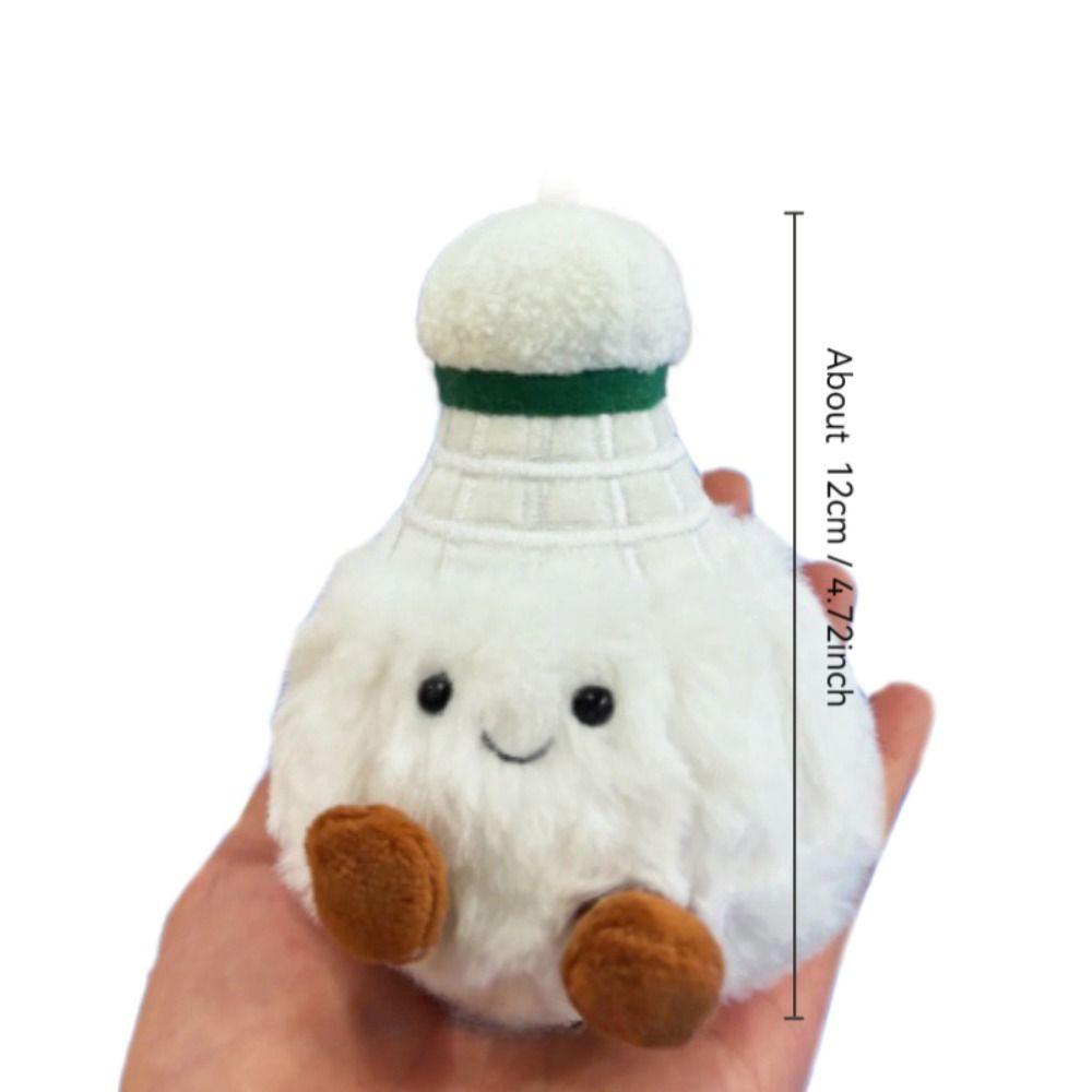 Creative Plush Doll Furry Bag Decor Pendant New Badminton Keychain  Friends Gifts