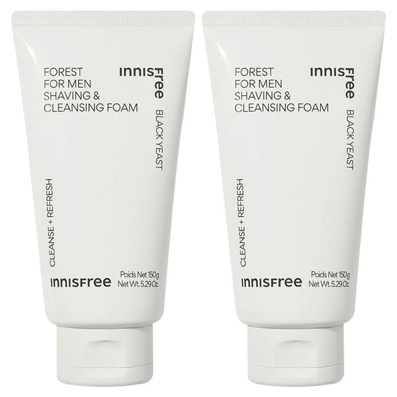 Innisfree Forest Shaving & Cleansing Foam, 150g, 2 pcs