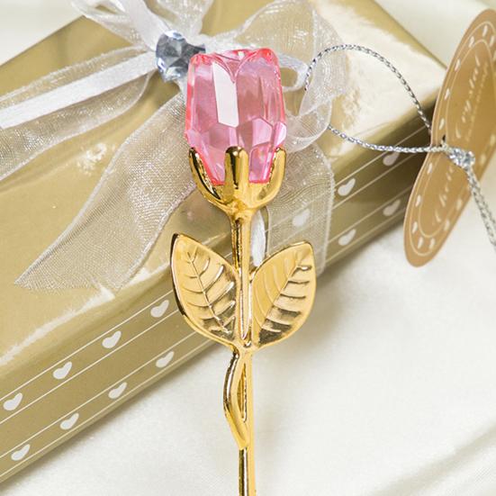 Практичная поддельная роза, кристально прозрачная имитация украшения розы, широкое применение, искусственный хрустальный цветок, сувениры для вечеринки