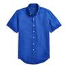 Polo Solid Color Pony Embroidered Short Sleeve Shirt Men Shirts Royal-Blue MNPOWOV1N820041-400