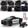 1/24 Scale Police Roadster Model Y Model 3 Cybertruck Model X Model S Diecast Metal Alloy Model Car Children's Toy Car Gift for Friend