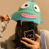 Милая смешная уродливая шапка-рыба женская осенне-зимняя теплая утолщенная шапка с защитой ушей вязаная шерстяная шапка студенческая новая холодная шапка