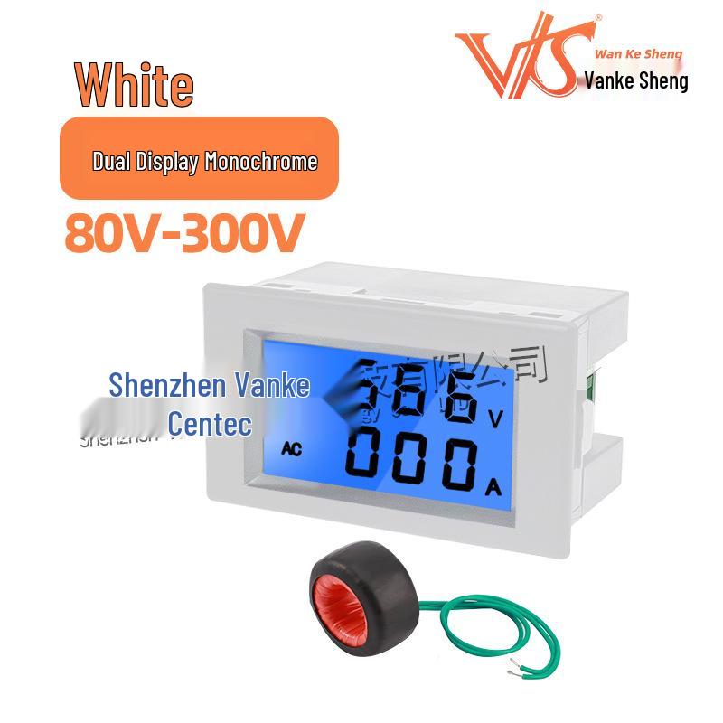 D85-2042A Двойной ЖК-вольтметр и амперметр переменного тока 100А