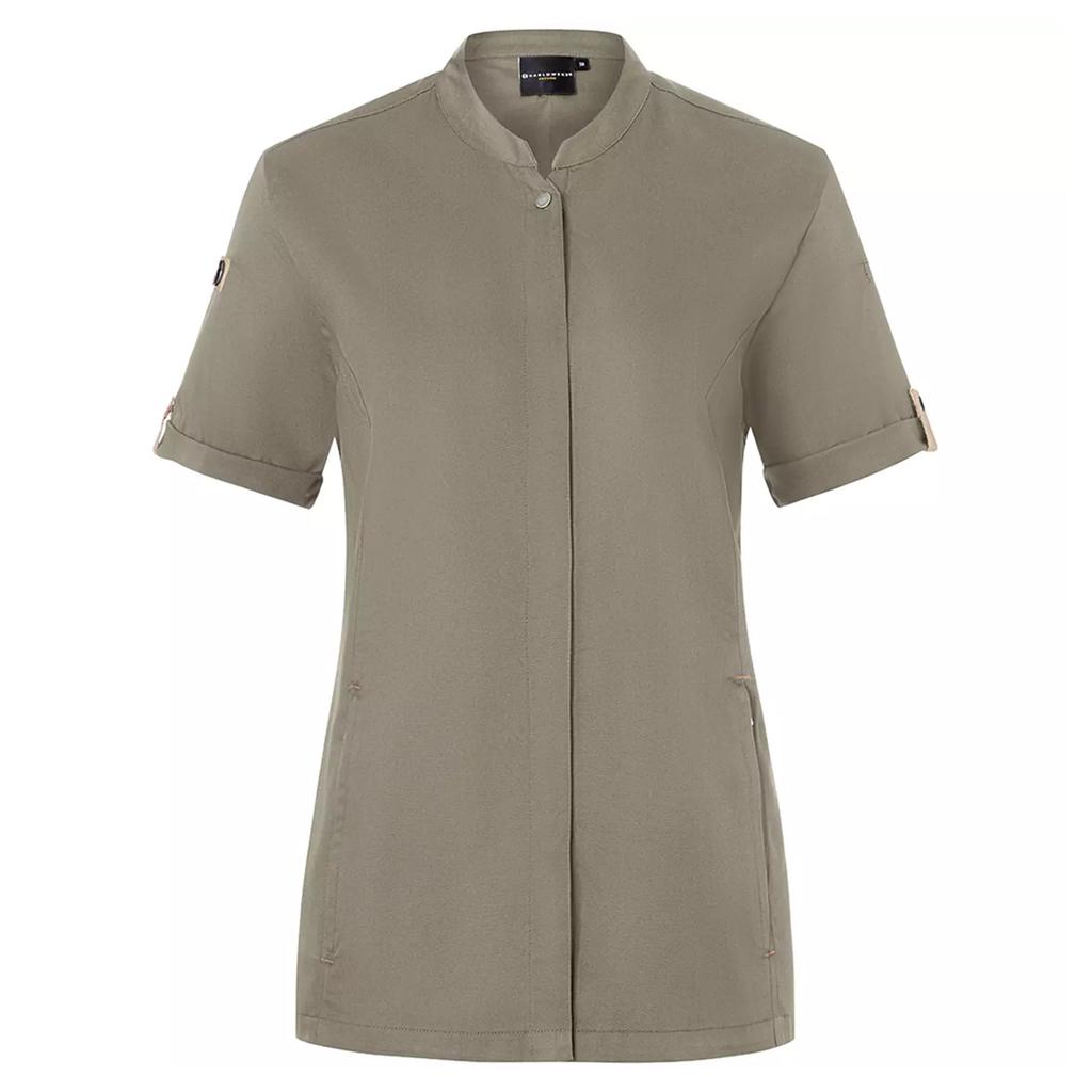 Womens/Ladies Green-Generation Chef Jacket