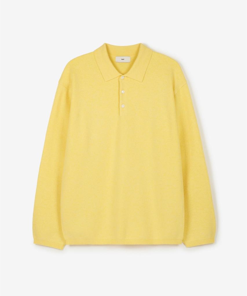 TNGT Cashmere Blended Essential Polo Knit Top (Lemon) Tnsw6F110Y2