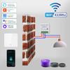 Умный переключатель Tuya WiFi 433 МГц Реле Приемник Беспроводной 1/2/3 клавиши 86 Настенная панель Переключатель Управление через приложение Работает с Alexa Google Home
