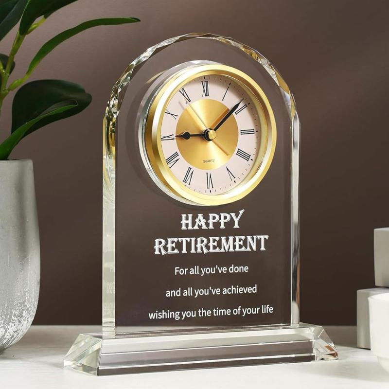 Stylish 89mm / 3.5in Round Clock Insert with Roman Numeral Clear Sleeves Clock for Office Display and Gift