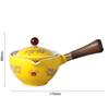 Chinese Gong Fu Tea Set Portable 360 Rotation Teapot Ceramic Tea Maker Infuser Semi-Automatic Teaware for Home Office Travel