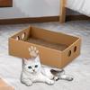 Кошачья царапалка Коробка для царапания Кошачий домик из картона Большой Когтеточка из гофрокартона Защита мебели Товары для питомцев
