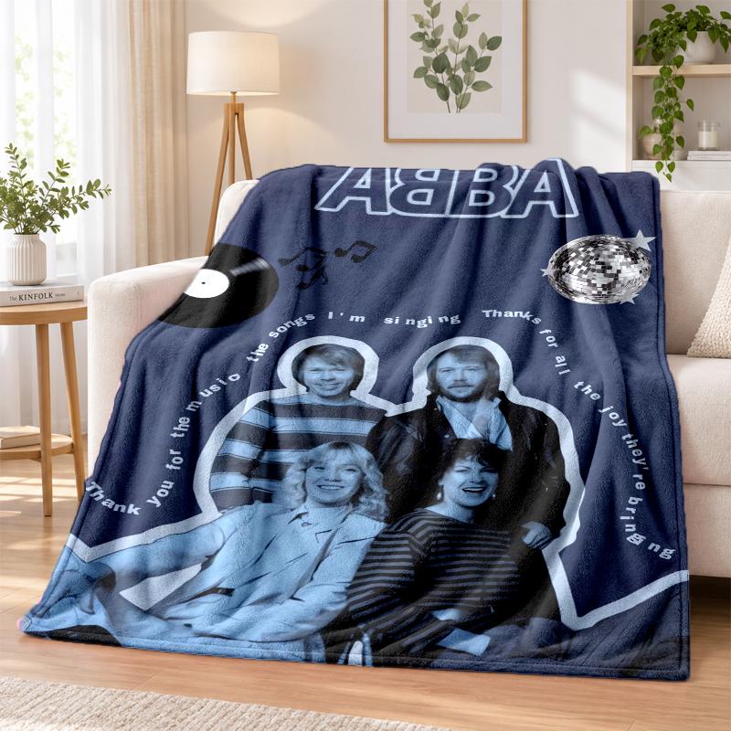 Мягкий теплый уютный фланелевый плед ABBA для дивана, кровати, дома, спальни