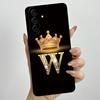 Для Samsung Galaxy A37 A57 5G 2025 Чехол для пары с короной и начальной буквой SM-A376B SM-A5760 Мягкий силиконовый корпус с защитой объектива