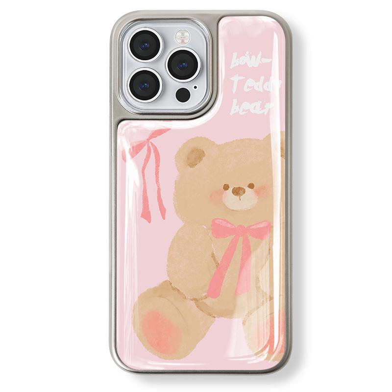 Чехол Zhitai Electroplated Silver Edge Drip Glue Case для iPhone 14 Pro, 13 Pro Max и Huawei P70