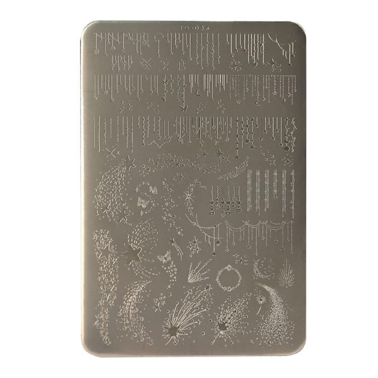 Multifunctional Stainless Steel Nail Plate Tulips Themed Manicure Stamping Plate Perfect for Home and Salon Manicure Use
