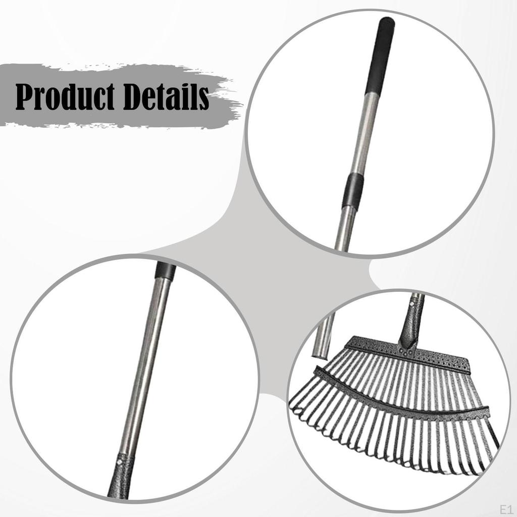 Садовые грабли для листьев Сборщик опавших листьев Нескользящие Инструмент для газона для курятника для мусора с крыши Трава