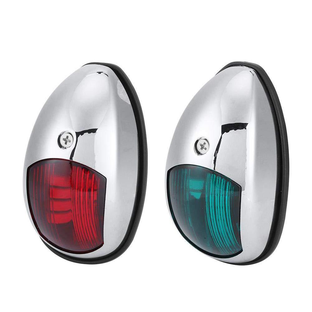 2 шт. светодиодный навигационный фонарь для корабля, водонепроницаемый, для морской лодки, яхты, красный+зеленый, 12 В, боковые указатели поворота, 140 мм