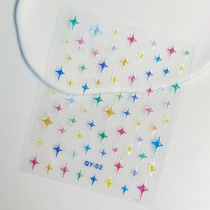 3D желейные наклейки для ногтей, прозрачные, милые, кавайные, медузы, нейл-арт, наклейки в стиле Ins, океанская тема, скрапбукинг, детская игрушка