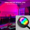 RGB лампа Sunset Atmосферы, регулируемая на 360 градусов проекционная лампа заката, USB романтические светодиоды, ночник