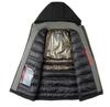 Woodpecker Men's Warm Hooded Cotton Jacket - Winter 2025 Fleece-Lined Thick Coat