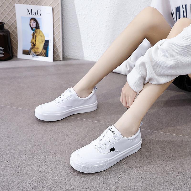 Белые туфли, модные новые женские туфли, летние тонкие женские туфли, новые дышащие парусиновые туфли, весенние и осенние простые однотонные кроссовки