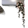 Artificial Rose Vine Air Conditioner Pipe Cover Decoration