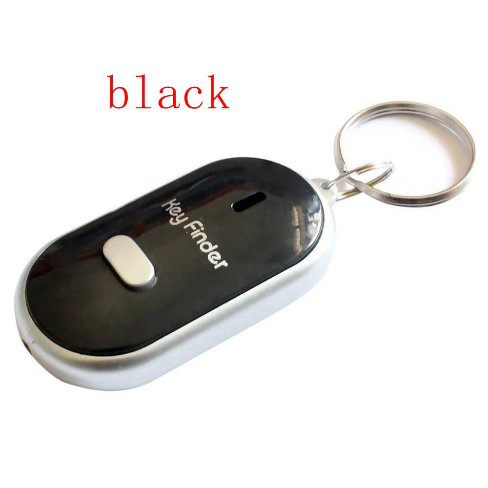 Smart Locator Whistle Anti-Lost Keychain Tracker LED Key Finder Sound Control