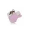 Fashion Pink Hope Charm Beads Suitable For Bracelets And Necklaces Romantic Heart Shape Women Jewelry