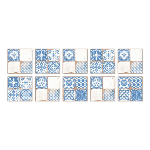 PVC Self-adhesive Sticker Waterproof DIY Tile Sticker Furniture Bathroom Kitchen Wall Stickers Removable Tile Stickers