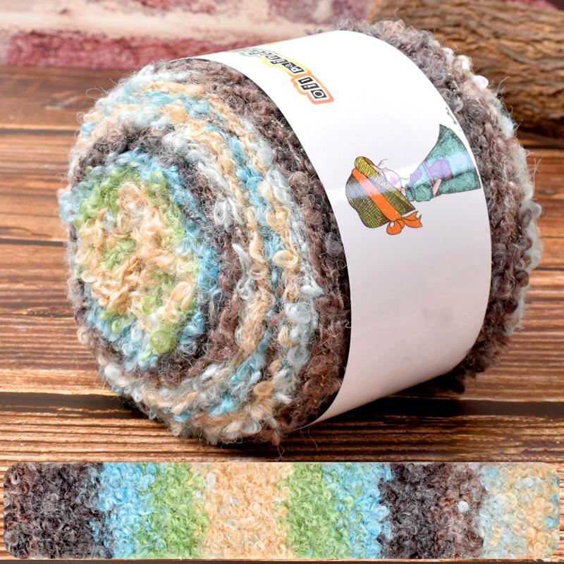 1 шт шерстяная нить модный вязаный шарф теплый цвет ручная работа градиент масляная живопись ретро стиль пряжа клубок