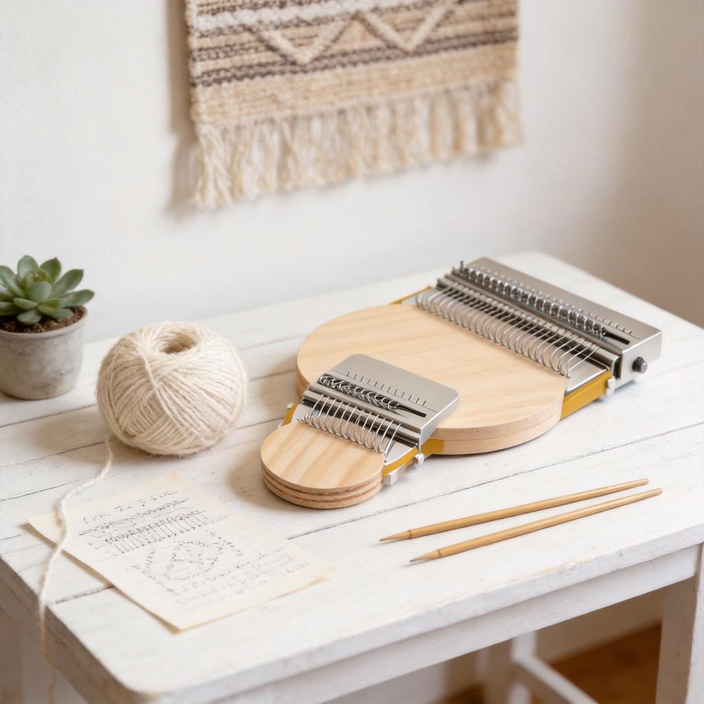 Домашняя вязальная машина DIY с иглами из нержавеющей стали для личных творческих проектов