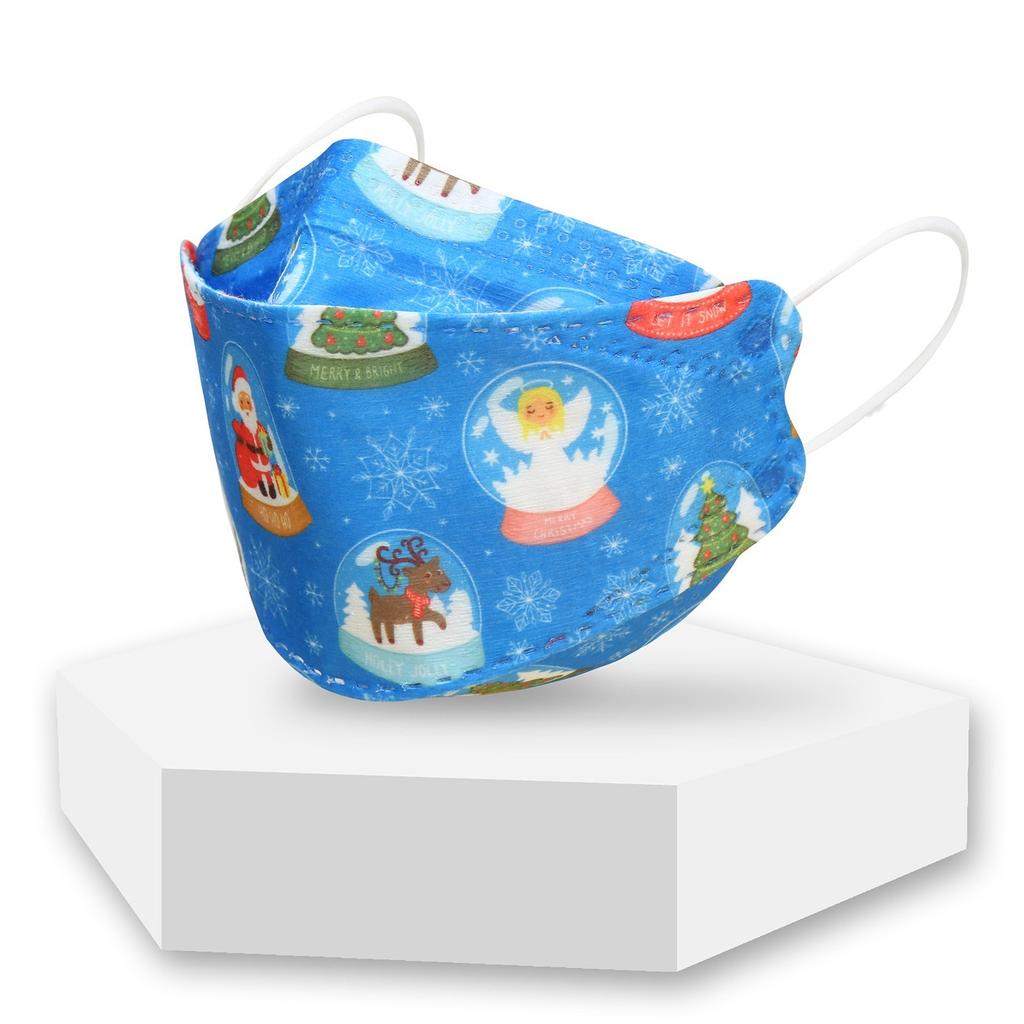 10 шт. Детская одноразовая маска для лица Рождественские 3D-дизайны 4-слойная для лица