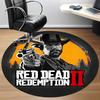 1 шт. Круглый ковер Red Dead Redemption II для офиса, коврик для помещений, подходит для офиса, спальни, гостиной, домашнего декора, декор комнаты a0926037