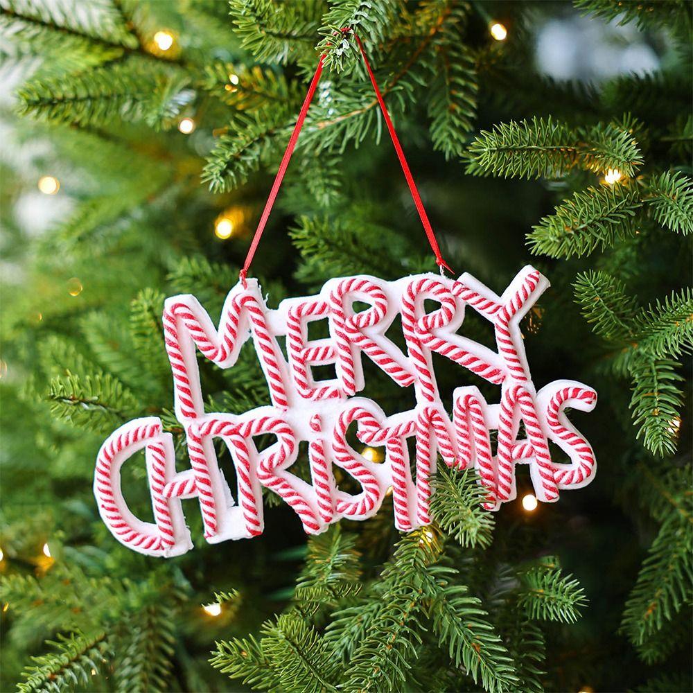 English Letter Merry Christmas Letter Pendant Plastic Xmas Tree Ornaments  Christmas Tree