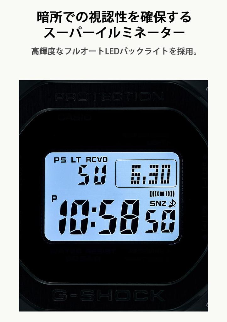 [CASIO] G-Shock Полностью металлические радиочасы на солнечной батарее с Bluetooth GMW-B5000D-1CJF Мужские Серебристые