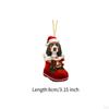Dog Christmas Hanging Ornament Animal Pendant Crafts Xmas Tree Decoration for Festival