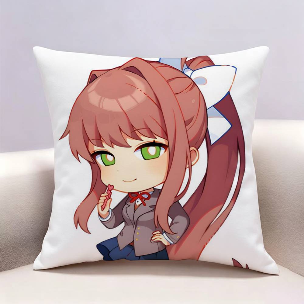 DDLC Моника Двусторонняя печать Наволочка Чехол для подушки Чехол для декоративной подушки Для Автомобиля Дивана