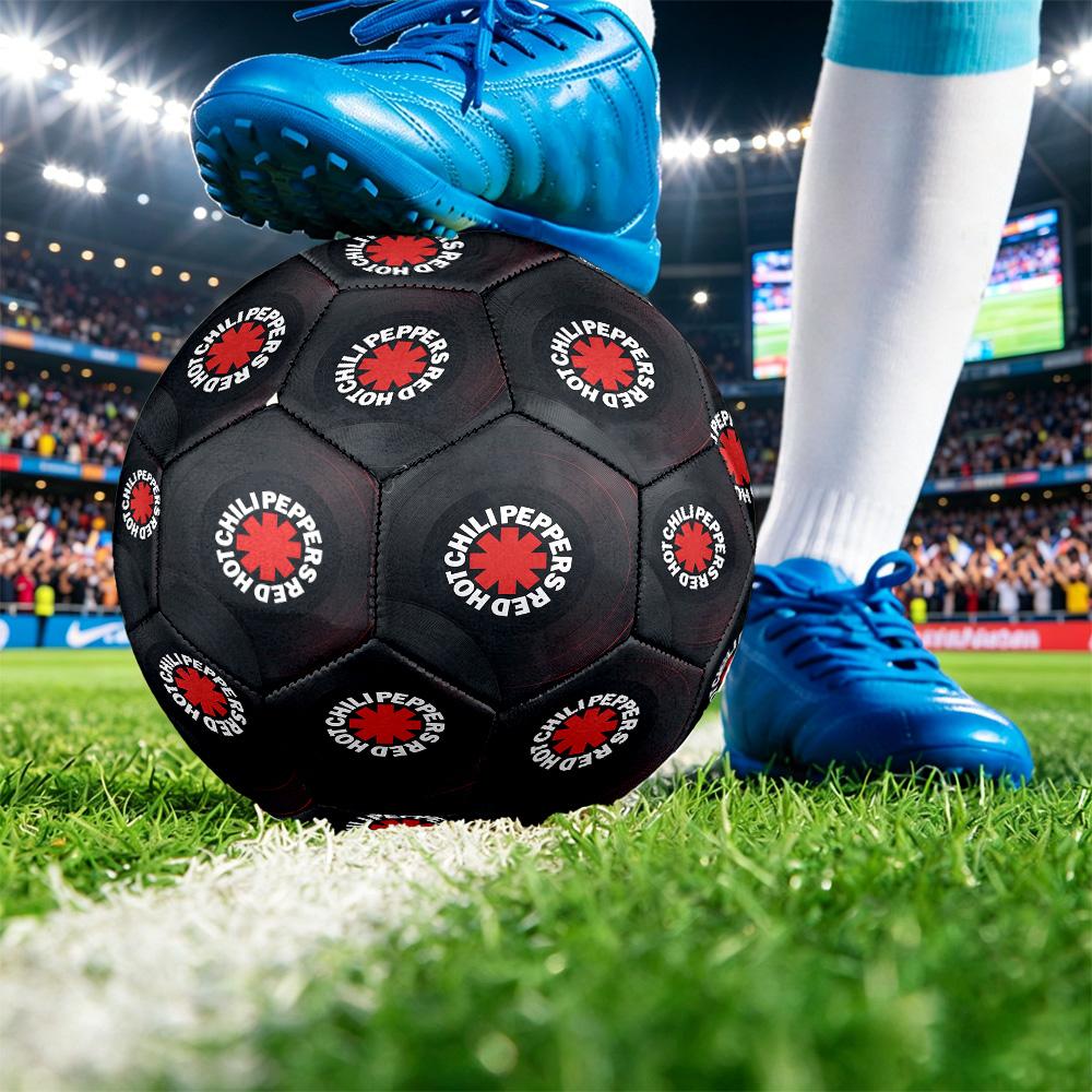 Red Hot Chili Peppers Print Standard Size 5 Soccer Ball Durable Shock?Absorbing Ball For Training Match Outdoor Play