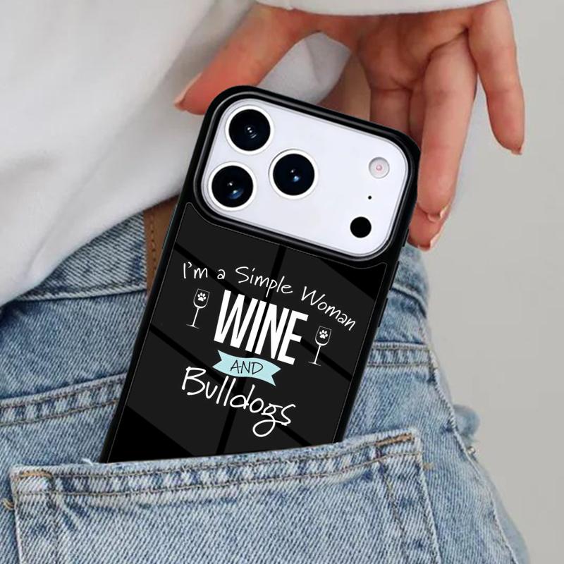 life is better with a bulldog mom Phone Case for iPhone 17ProMax 12 13 14 15 16e 17 Pro Max Plus Air Cover