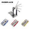 RIDERACE Велосипедный Мультитул 11 в 1 Портативный Стальной Шестигранный Ключ Размыкатель Цепи Велосипеда Разделитель Резак Отвертка Инструменты для Ремонта