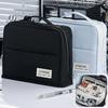 Enlarged 11 Layer Handheld Pencil Case Pen Bag Simple Color Design Wide Opening Storage Pouch Stationery School Travel