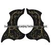 40-41 inch Left/Right Hand Floral & Bird Painted Wooden Guitar Pickguard with Scratch Protection & Adhesive Backing