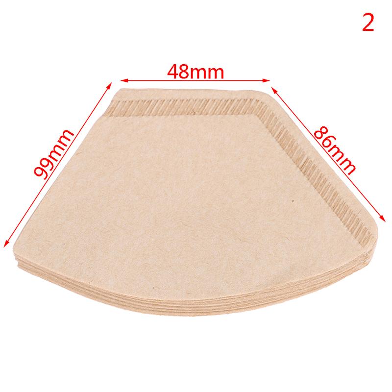 40 шт. экологически чистые неотбеленные оригинальные деревянные ручные фильтры для кофе