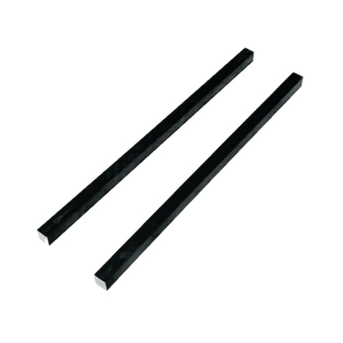 Set of 2 Black Steel Bars, 16x16mm, Length 300-500mm, Yakitori Tekkyu Steel SS400 (Black Steel Bar, 450mm)