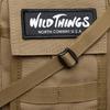 Сумка через плечо Wild Things с крючком для ключей и клапаном, военный бежевый, WT-380-3008 карман,