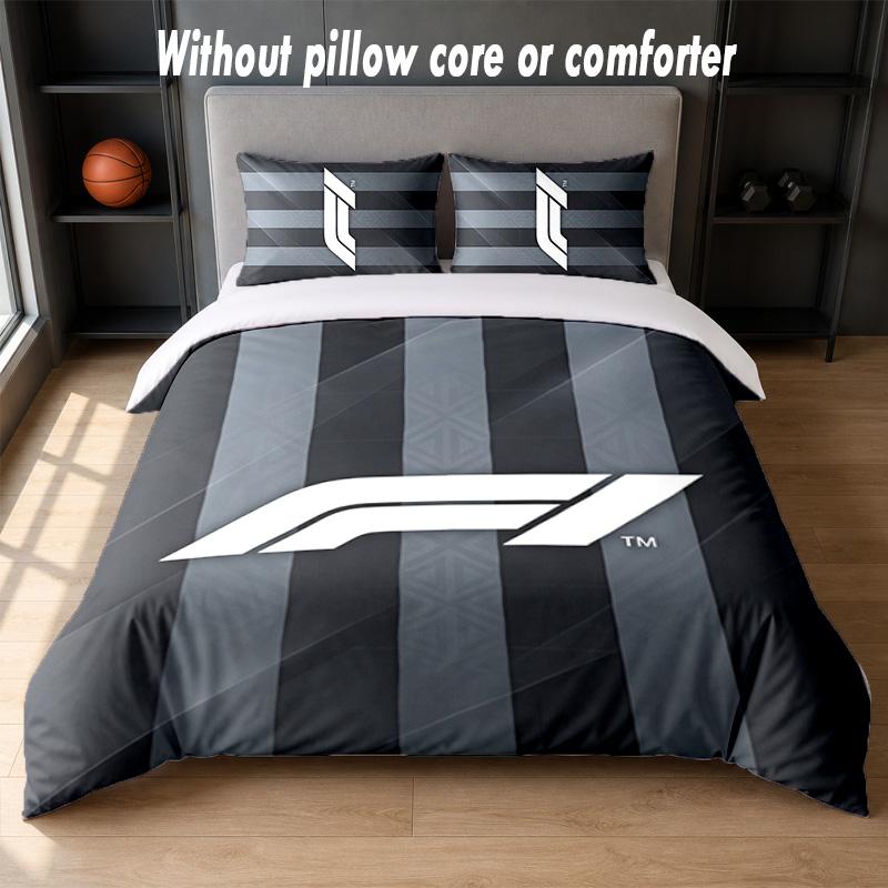 F1 Design Bed Bedding Set 1 Duvet Cover + 2 Pillowcases Soft Breathable Household Bed Linens